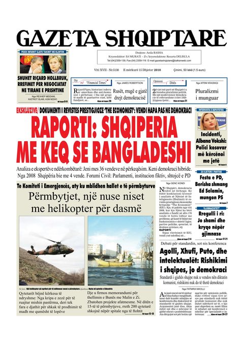 Gazeta Shqiptare 2010-12-15