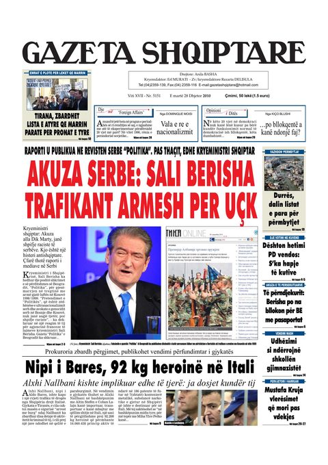 Gazeta Shqiptare 2010-12-28