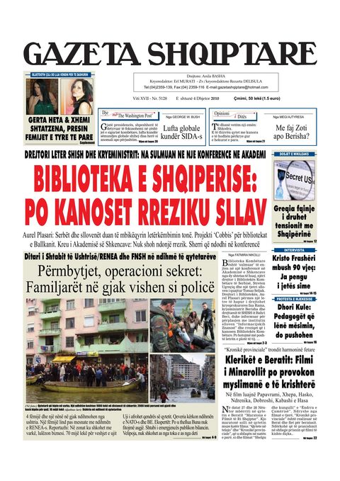 Gazeta Shqiptare 2010-12-04