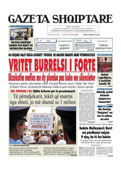 Gazeta Shqiptare 2010-12-17