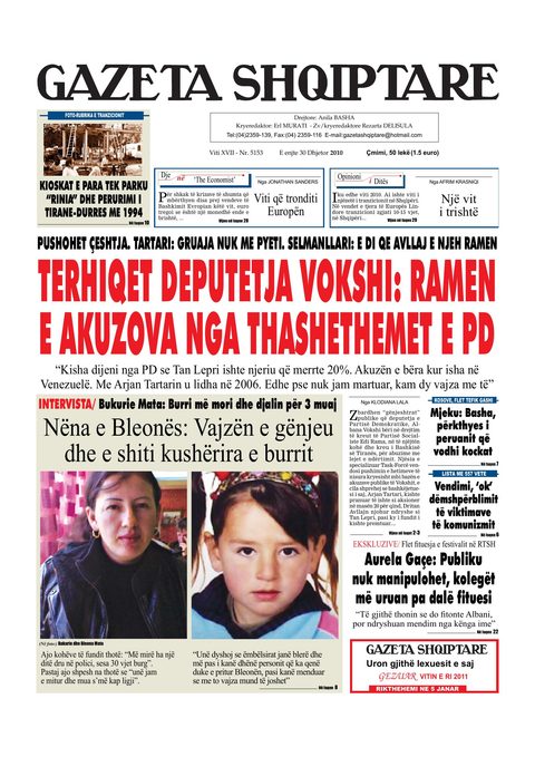 Gazeta Shqiptare 2010-12-30