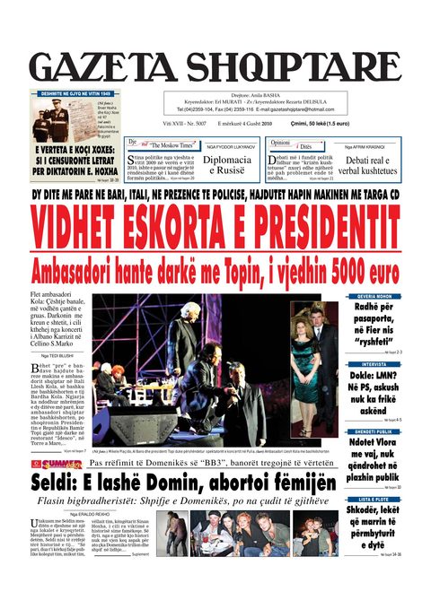 Gazeta Shqiptare 2010-08-04