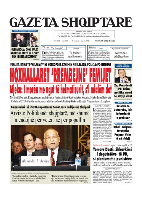 Gazeta Shqiptare 2010-08-06