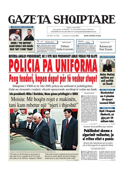 Gazeta Shqiptare 2010-08-11