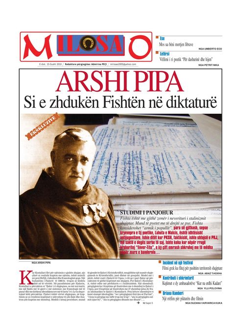 Gazeta Shqiptare 2010-08-15