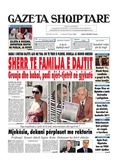 Gazeta Shqiptare 2010-11-27