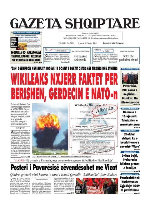 Gazeta Shqiptare 2010-11-30
