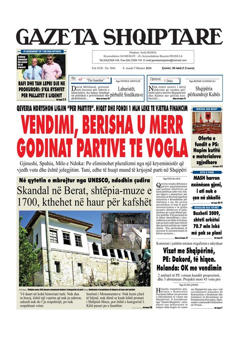 Gazeta Shqiptare 2010-09-07