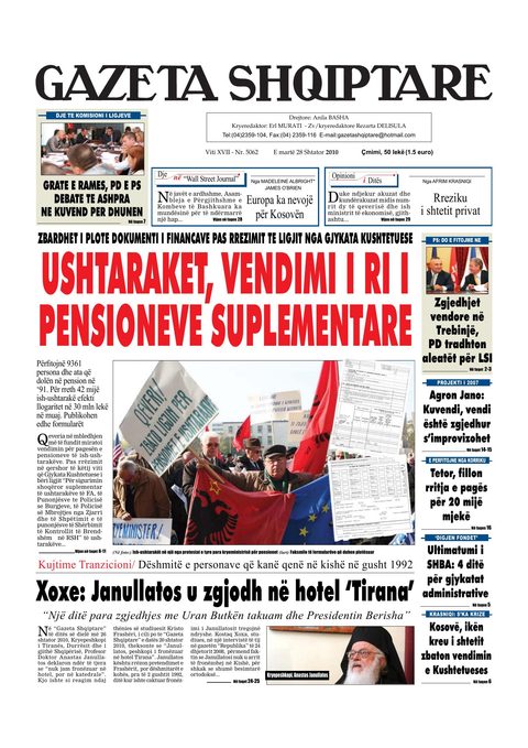 Gazeta Shqiptare 2010-09-28