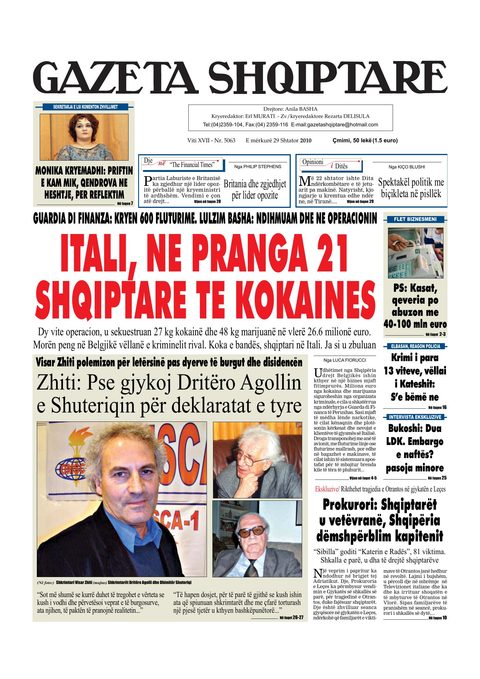 Gazeta Shqiptare 2010-09-29