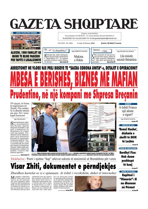 Gazeta Shqiptare 2010-09-30