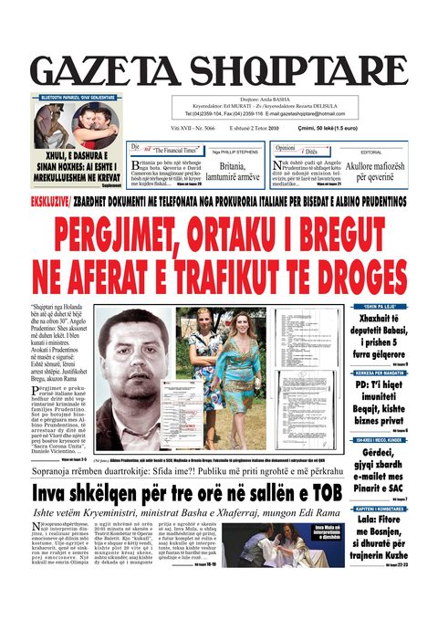 Gazeta Shqiptare 2010-10-02