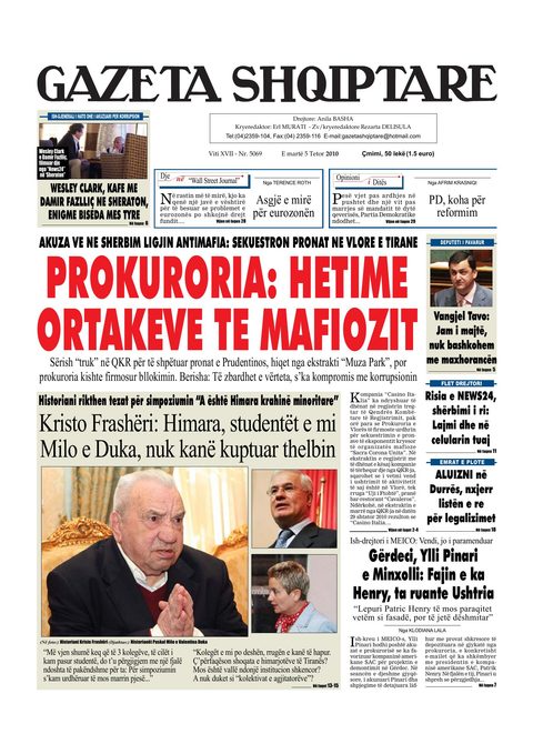 Gazeta Shqiptare 2010-10-05