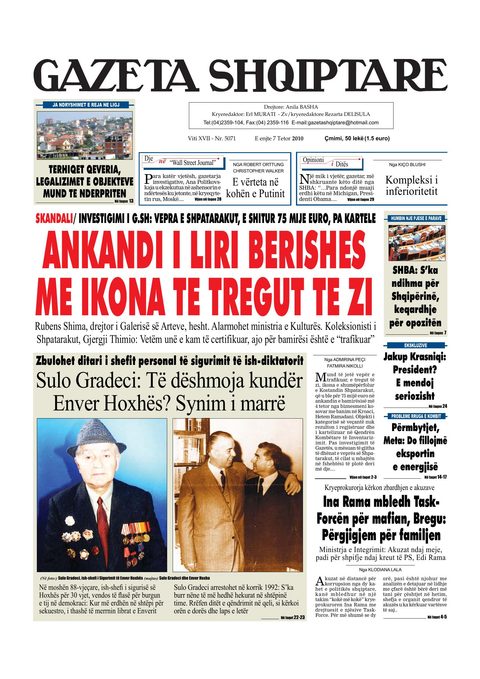 Gazeta Shqiptare 2010-10-07