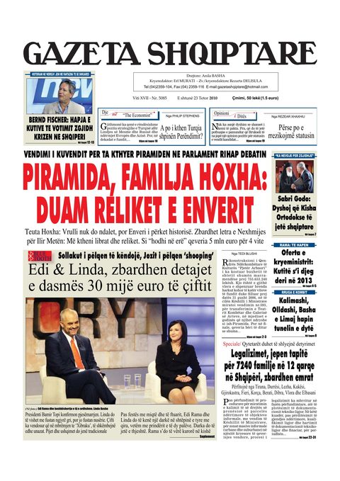 Gazeta Shqiptare 2010-10-23