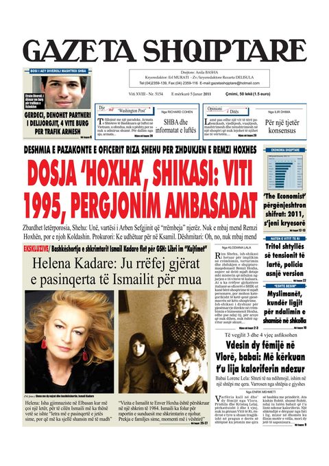 Gazeta Shqiptare 2011-01-05