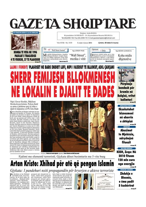 Gazeta Shqiptare 2011-01-06