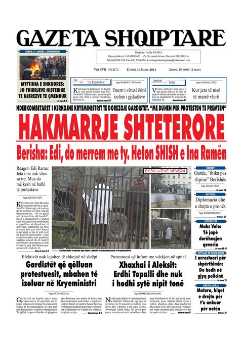 Gazeta Shqiptare 2011-01-24