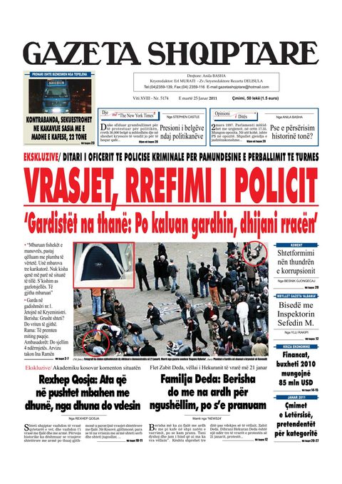 Gazeta Shqiptare 2011-01-25