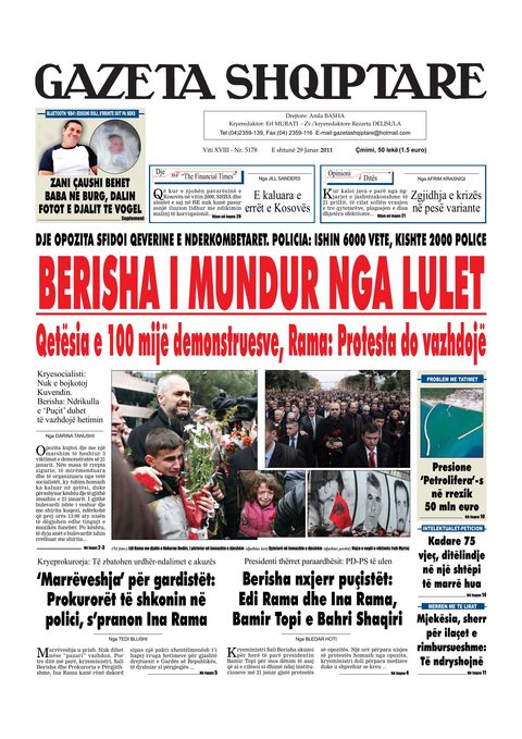 Gazeta Shqiptare 2011-01-29