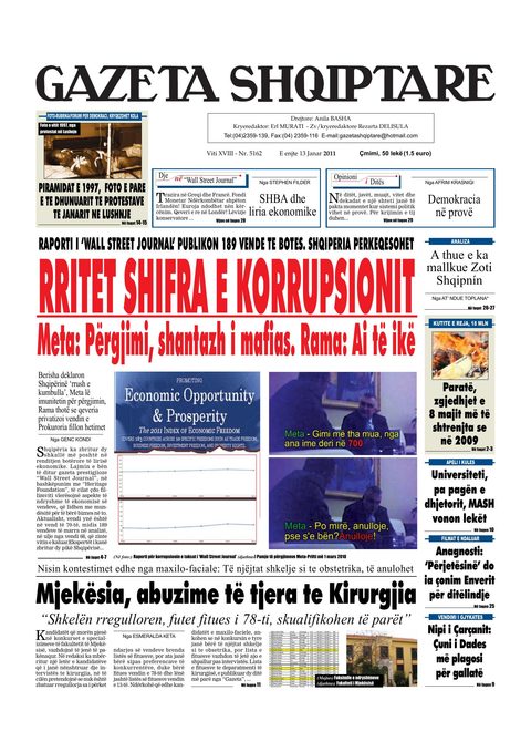 Gazeta Shqiptare 2011-01-13
