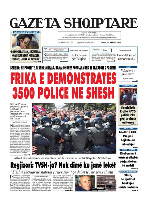 Gazeta Shqiptare 2011-01-21