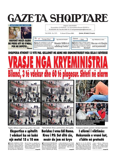 Gazeta Shqiptare 2011-01-22