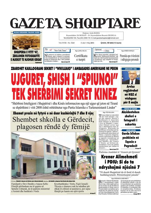 Gazeta Shqiptare 2011-05-01
