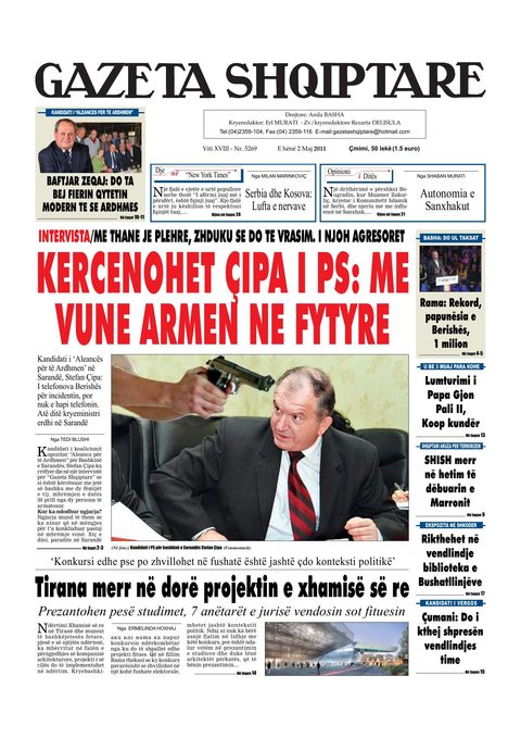 Gazeta Shqiptare 2011-05-02