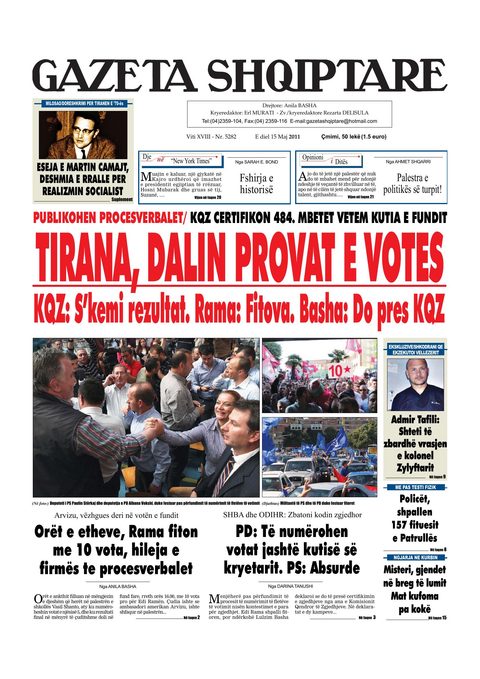 Gazeta Shqiptare 2011-05-15