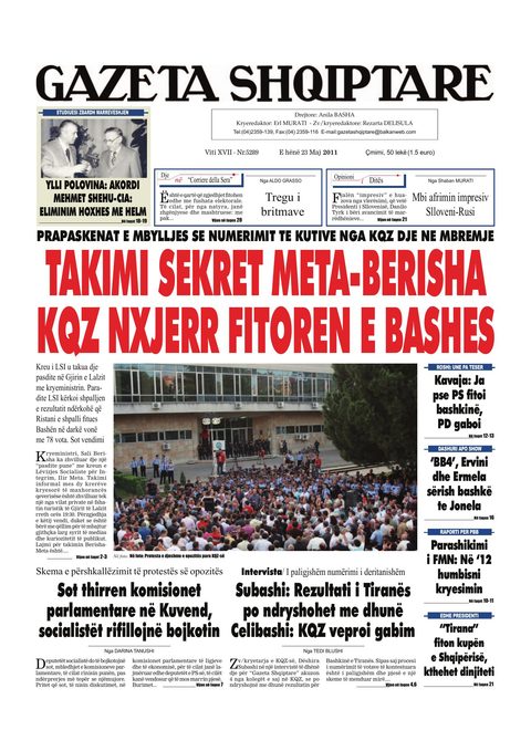 Gazeta Shqiptare 2011-05-23