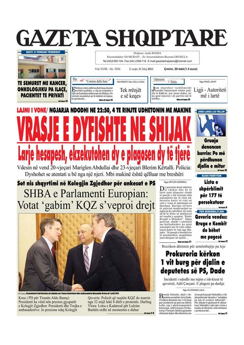 Gazeta Shqiptare 2011-05-26