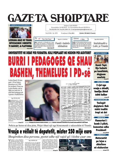 Gazeta Shqiptare 2011-05-04