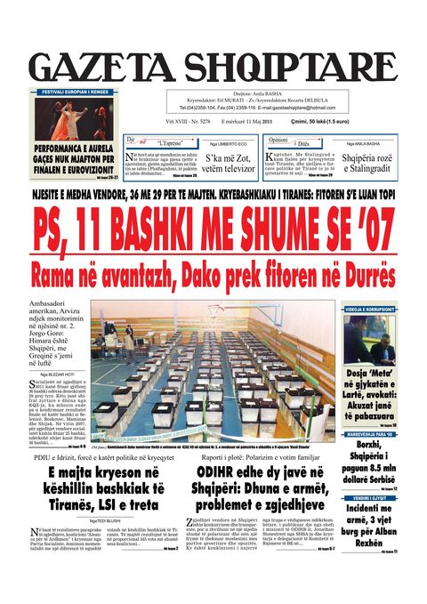 Gazeta Shqiptare 2011-05-11