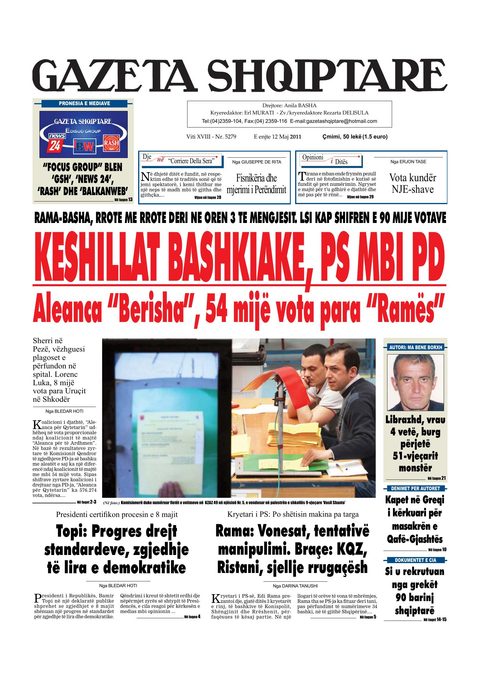 Gazeta Shqiptare 2011-05-12