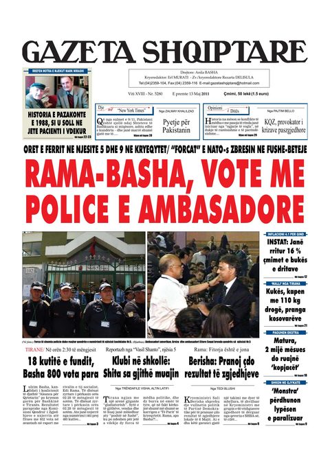Gazeta Shqiptare 2011-05-13