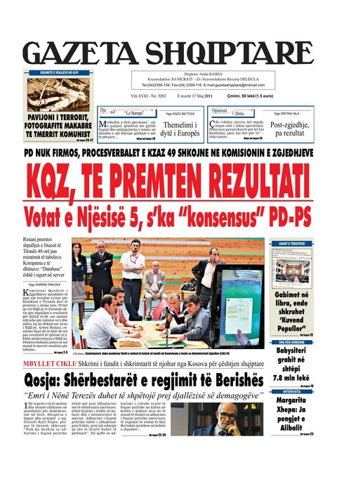 Gazeta Shqiptare 2011-05-17