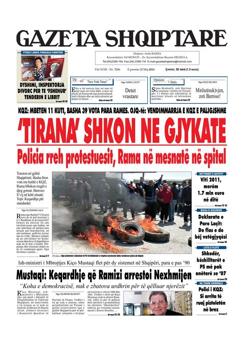 Gazeta Shqiptare 2011-05-20