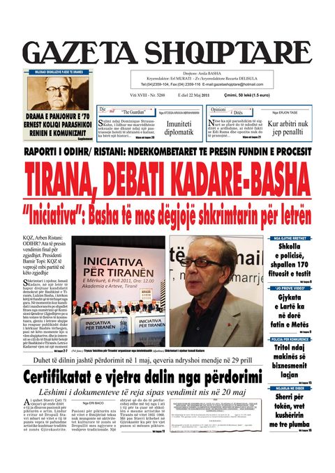 Gazeta Shqiptare 2011-05-22
