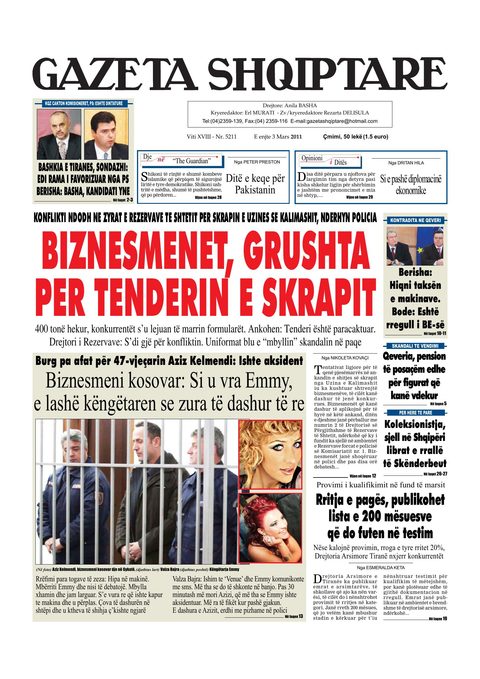 Gazeta Shqiptare 2011-03-03