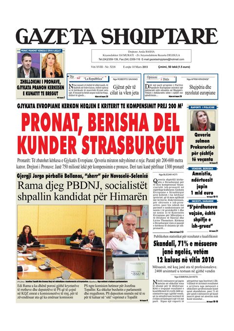 Gazeta Shqiptare 2011-03-10