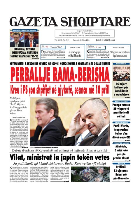 Gazeta Shqiptare 2011-03-11