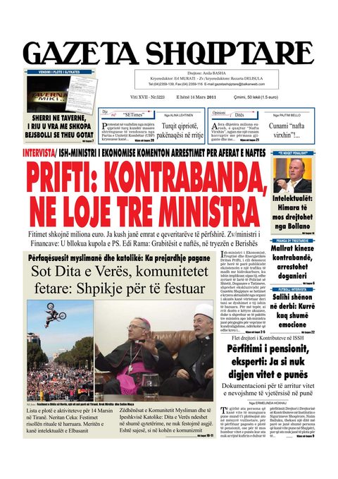 Gazeta Shqiptare 2011-03-14