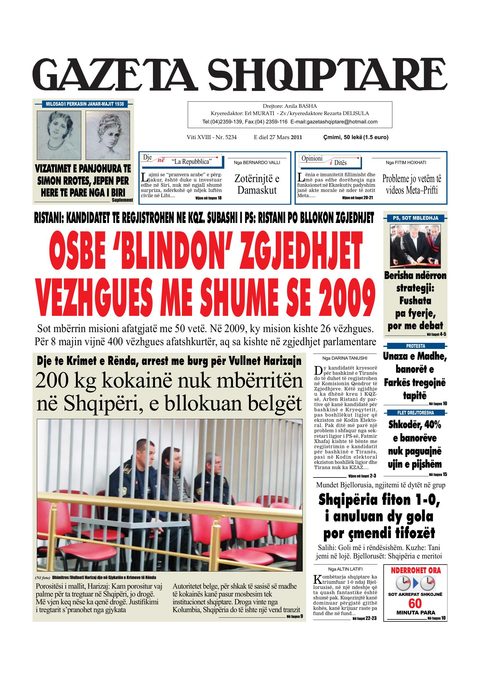 Gazeta Shqiptare 2011-03-27
