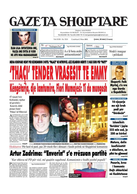 Gazeta Shqiptare 2011-03-02