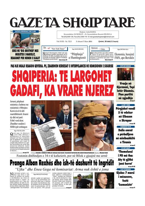 Gazeta Shqiptare 2011-03-05