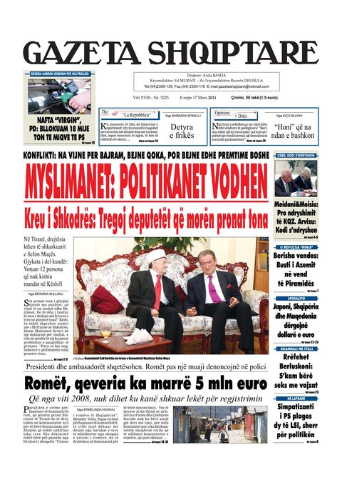 Gazeta Shqiptare 2011-03-17