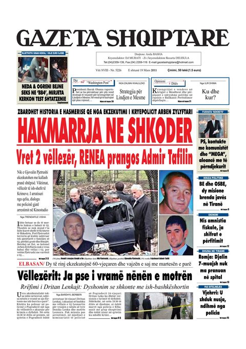 Gazeta Shqiptare 2011-03-19