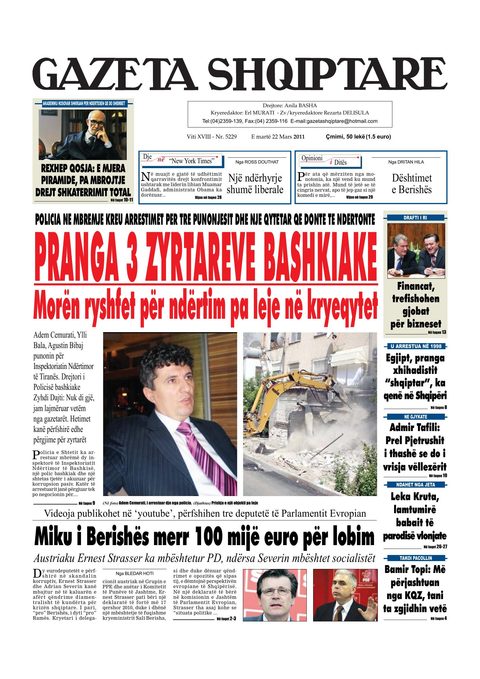 Gazeta Shqiptare 2011-03-22