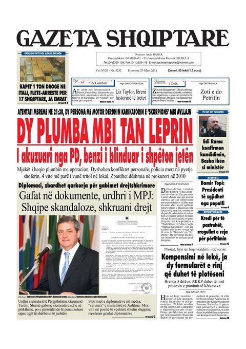Gazeta Shqiptare 2011-03-25